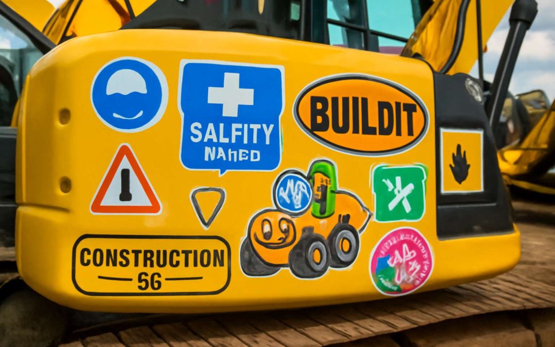 Vibrant Construction Vehicle Stickers to Add Style and Safety to Your Equipment