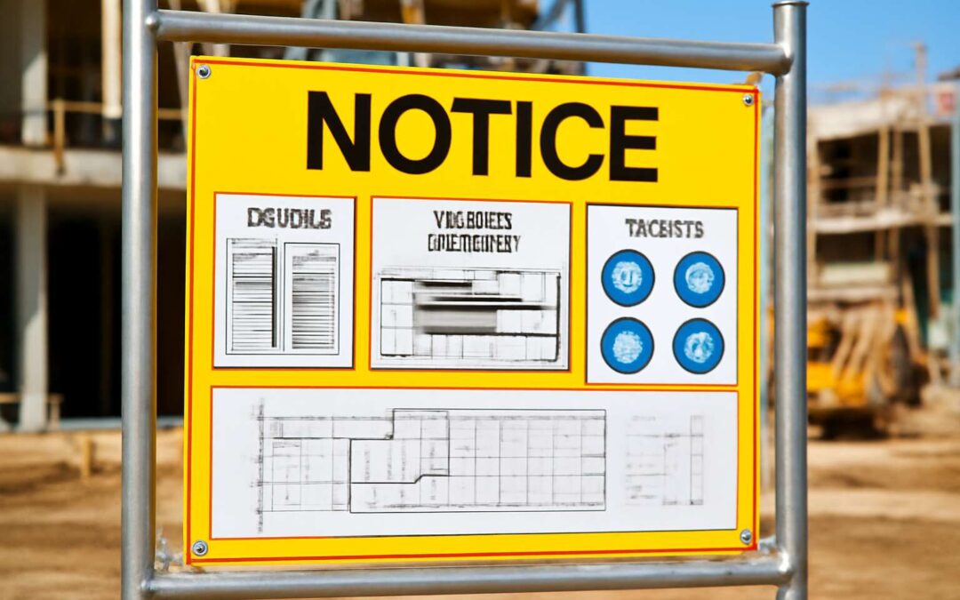 Clear Site Updates with a construction notice board for safer, smoother builds